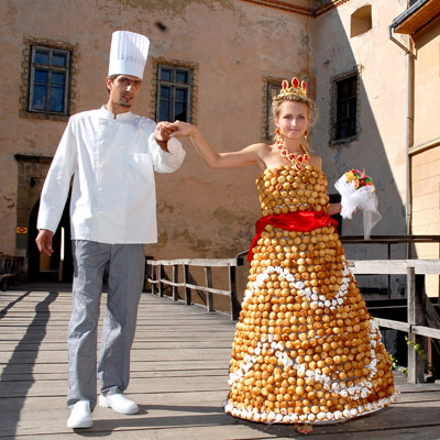 Cream puff dress
